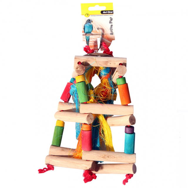 Avi One Parrot Toy Wooden Jungle Gym