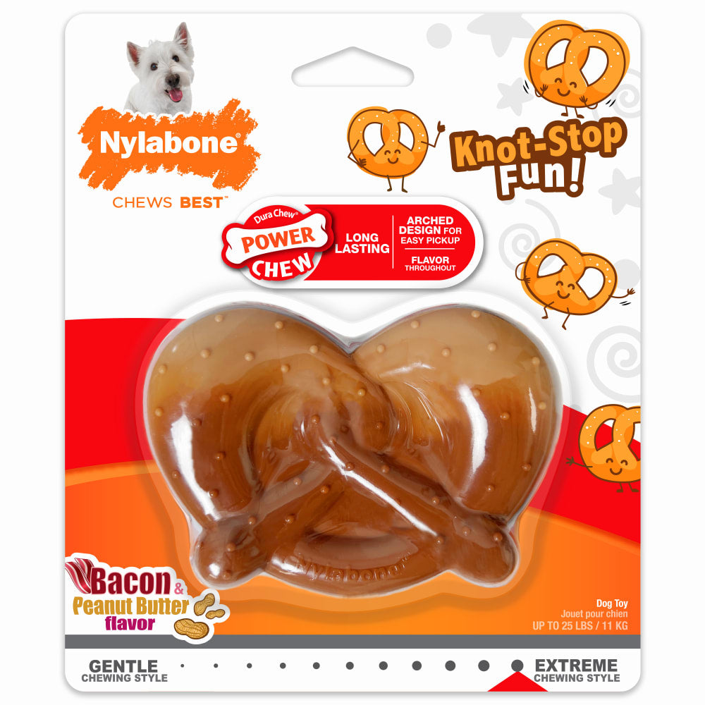 Nylabone Power Chew Giant Pretzel Bacon/Peanut Butter