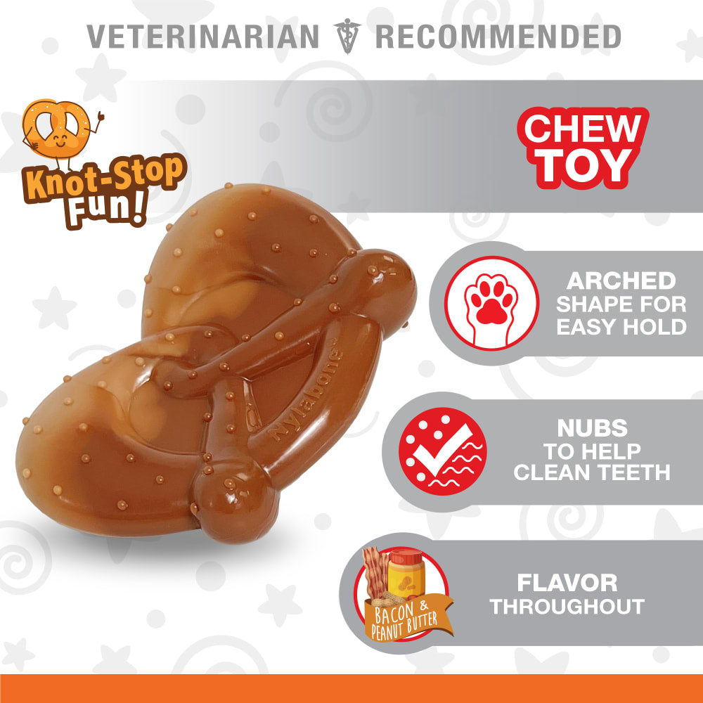 Nylabone Power Chew Giant Pretzel Bacon/Peanut Butter