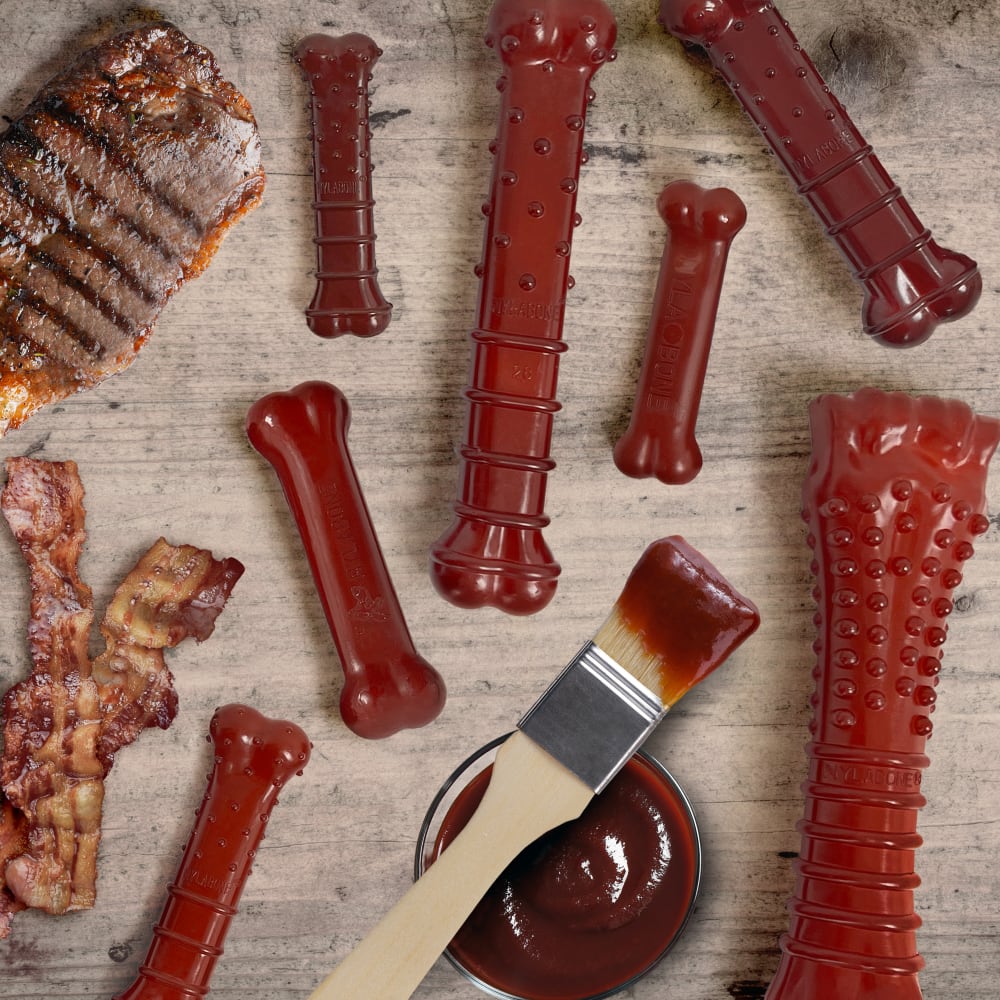 Nylabone Power Basted Blast Bone Twin Pack Steak/Bacon