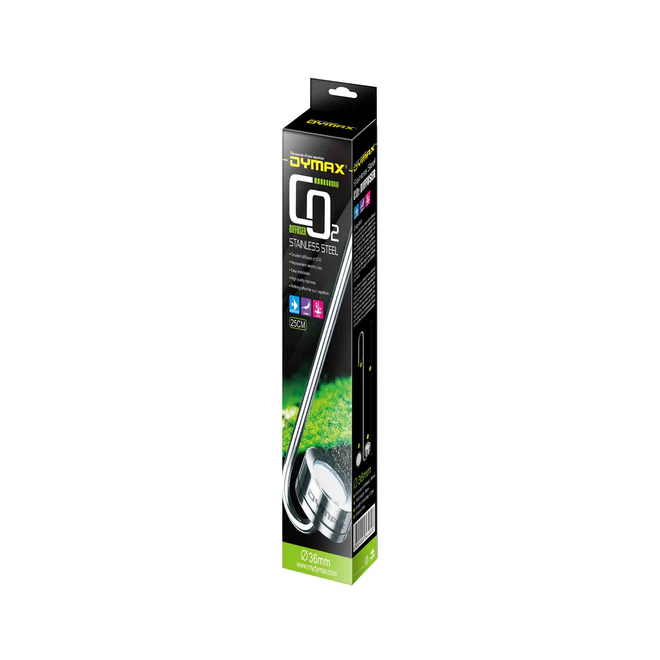 Dymax Stainless Steel Co2 Diffuser Dia 36mm. Length 35cm