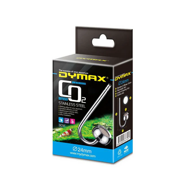Dymax Stainless CO2 Diffuser Dia. 24mm Length 8cm