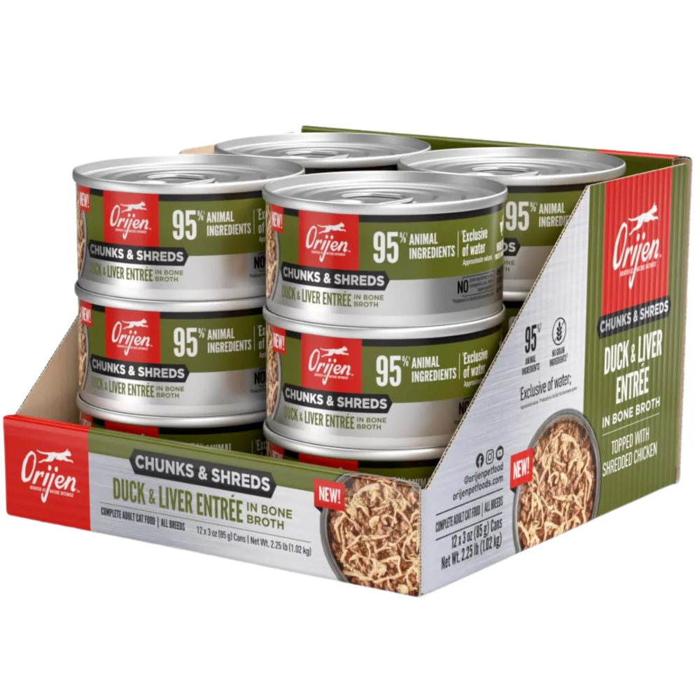Orijen Chunks & Shreds - Duck & Liver Entrée