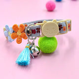 Mokka - Adjustable Cat Collar Flower Design