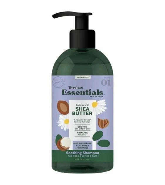Upmarket Pets & Aquarium | TropiClean Essentials Shea Butter Shampoo 473mL | Shop pet supplies online