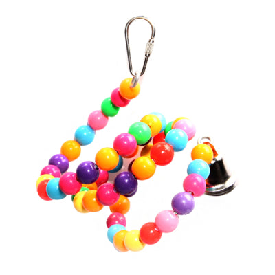 Avi One Bird Toy Coloured Beads Twister Bell