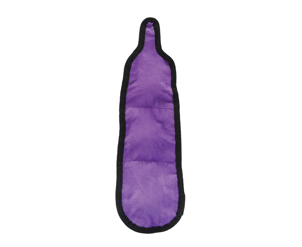 HugSmart Fuzzy Friendz Dog Toy Squeakin Vegetable Eggplant