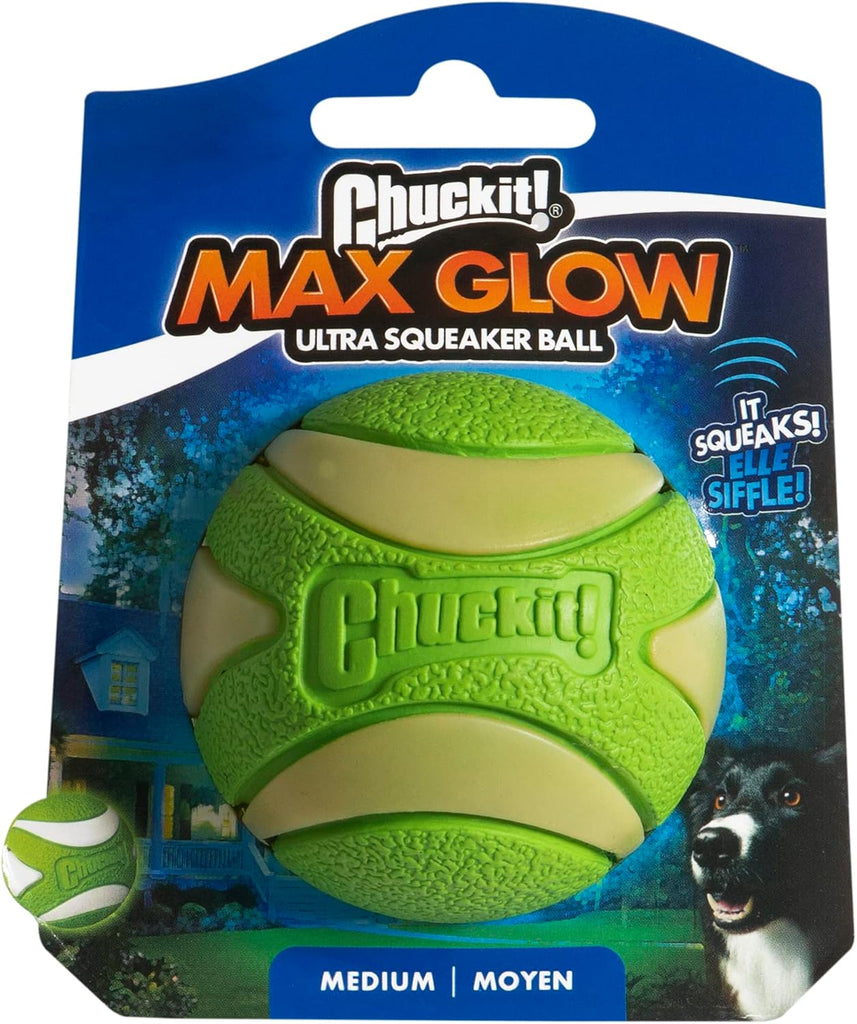 Chuckit! MAX GLOW ULTRA SQUEAKER BALL