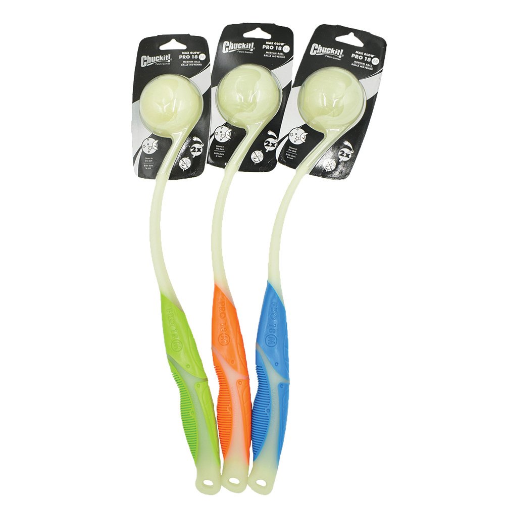Chuckit! 18m Pro Max Glow Launcher W/max Glow Ball 45.5cm