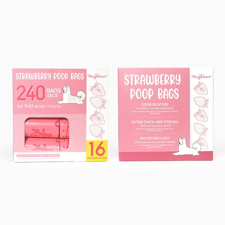 HugSmart Pet - Strawberry Poop Bags