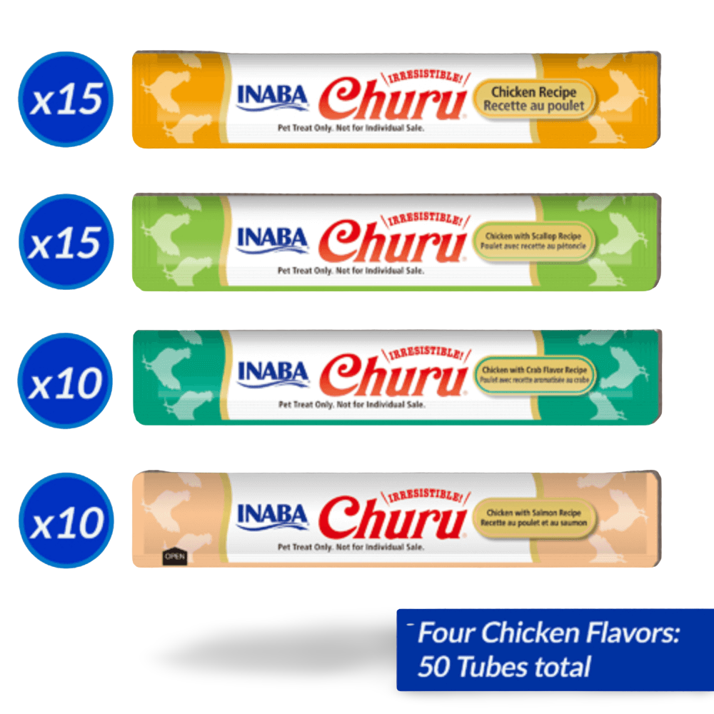 Inaba Cat Churu Puree Chicken Seafood Varieties Tub