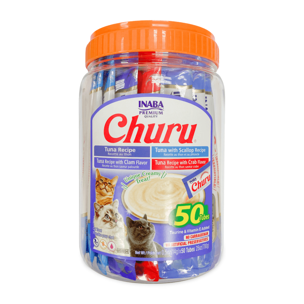 Inaba Cat Churu Puree Tuna Seafood Varieties Tub