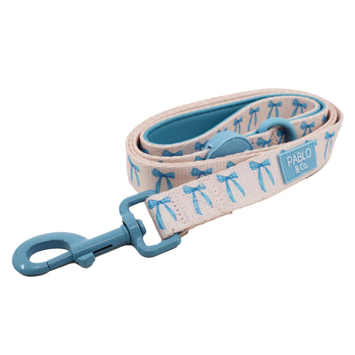 Pablo & Co Dog Leash Baby Blue Bows
