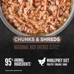 Orijen Chunks & Shreds - Regional Red Entrée