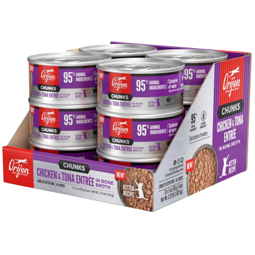 Orijen Chunks & Shreds - Chicken & Tuna Entrée (Kitten)