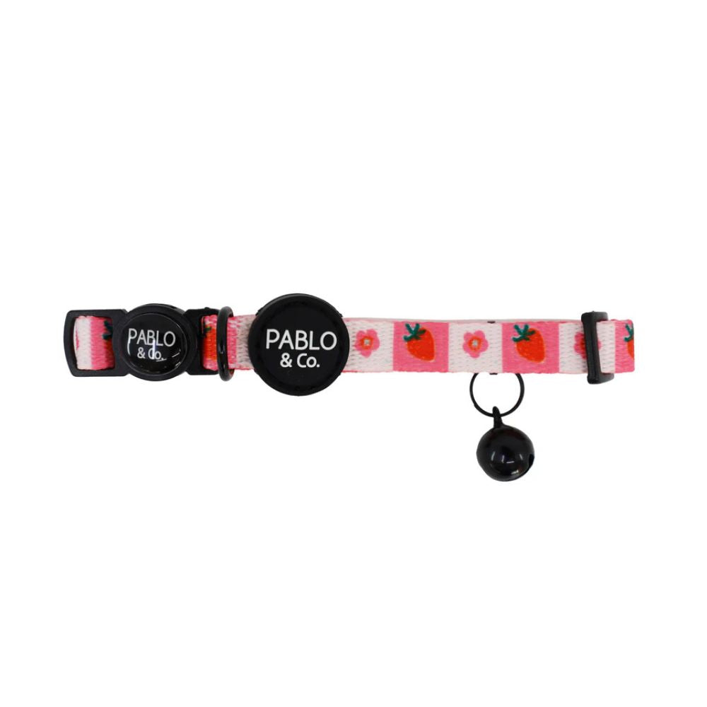Pablo & Co Cat Collar Strawberry Patch