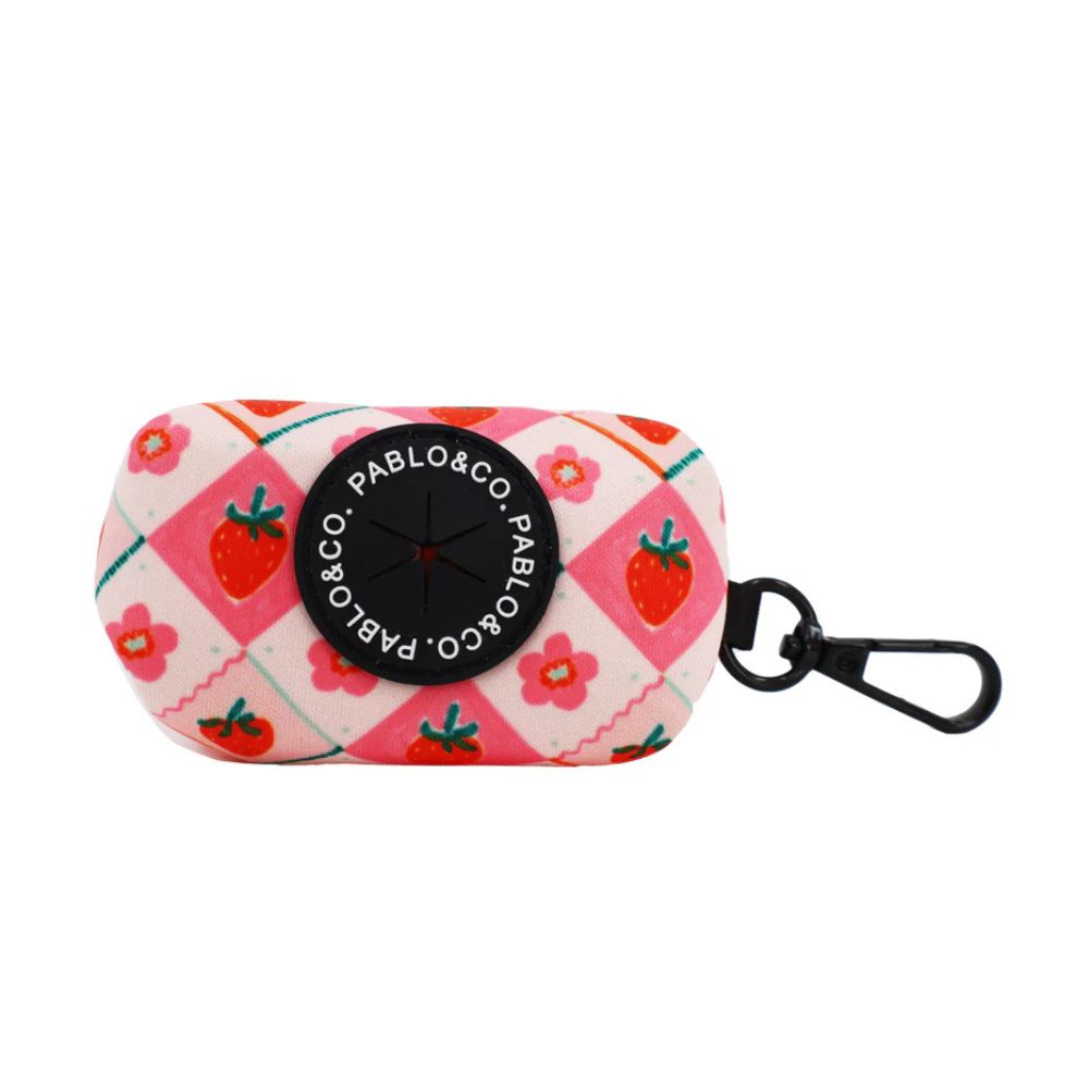 Pablo & Co Poop Bag Holder Strawberry Patch