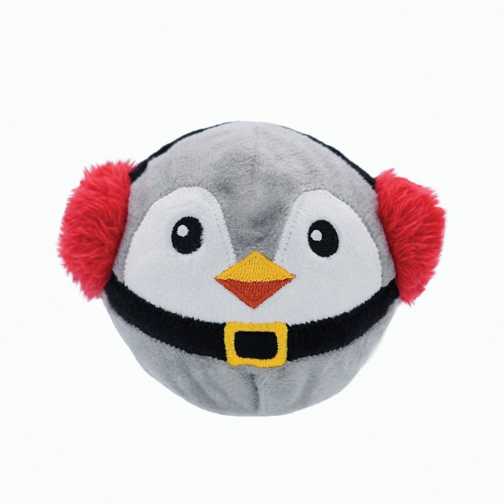 Upmarket Pets & Aquarium | HugSmart Super Ball Happy Woofmas Penguin | Shop dog toys online