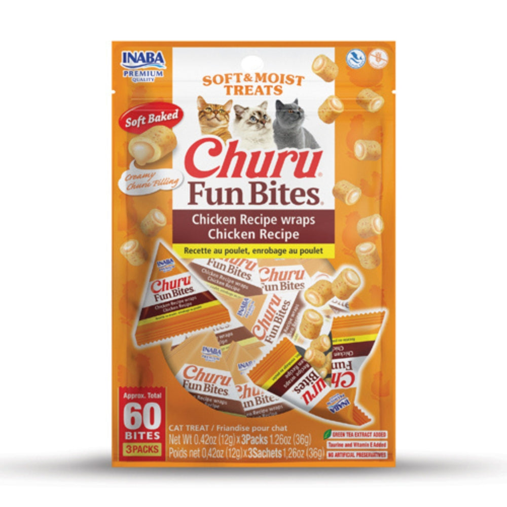 Inaba Cat Churu Fun Bites Chicken Tuna & Cheese Wrap