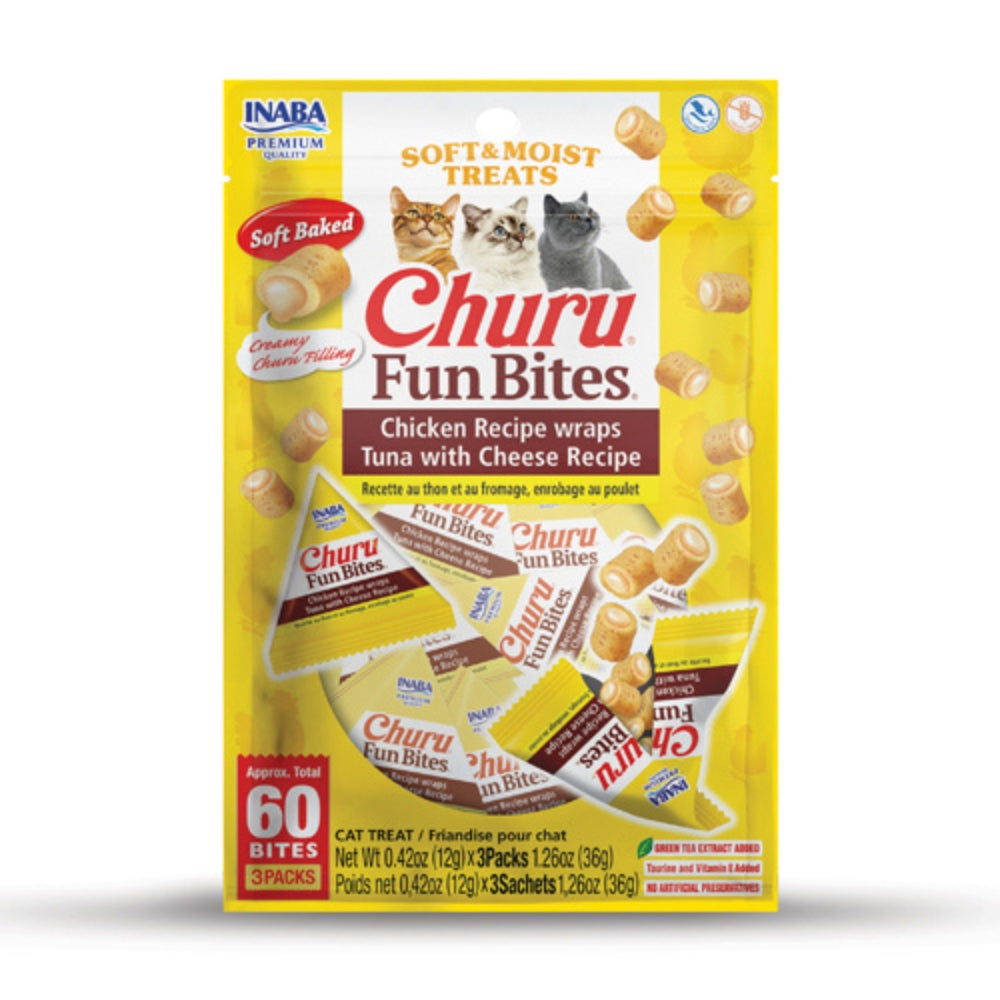 Inaba Cat Churu Fun Bites Chicken Tuna & Cheese Wrap