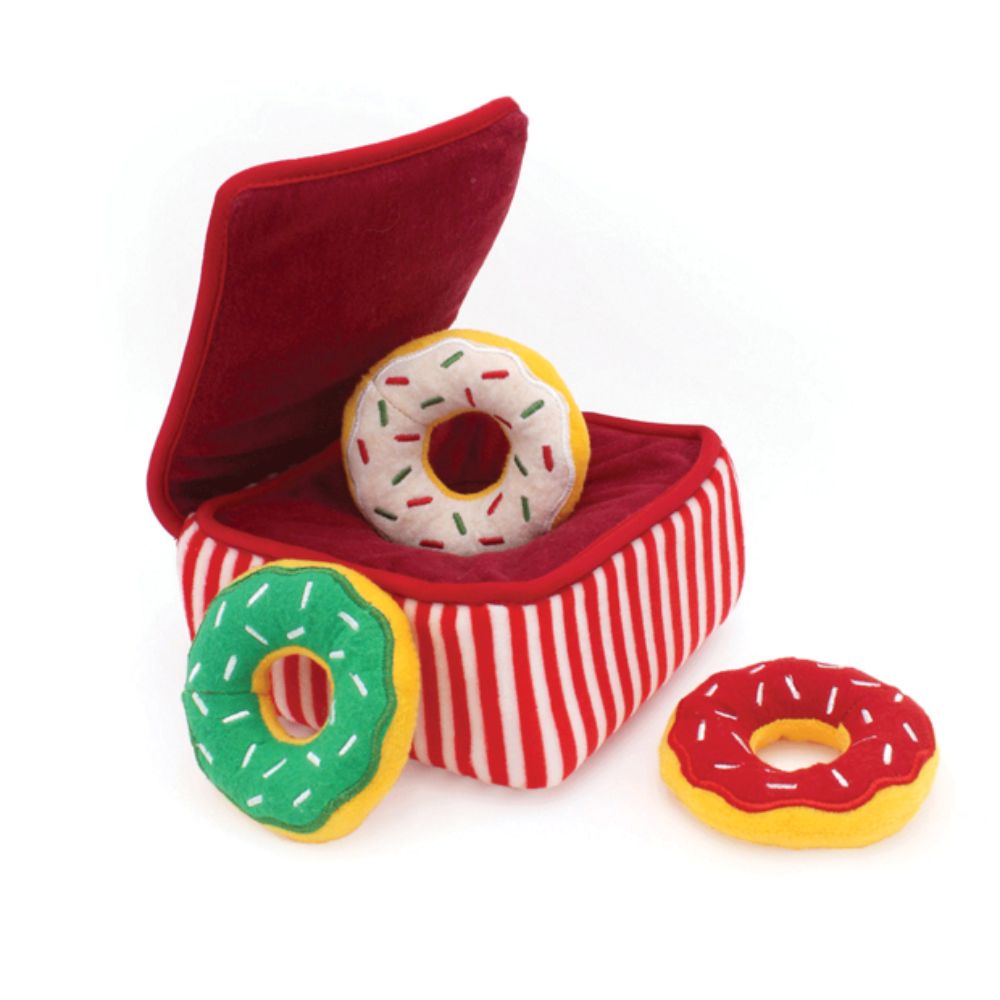 ZippyPaws Holiday Zippy Burrow Donut Pack