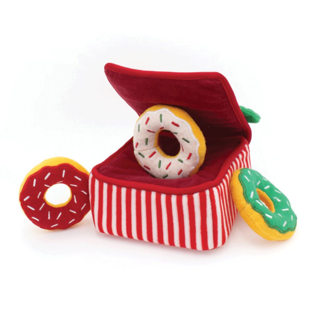 ZippyPaws Holiday Zippy Burrow Donut Pack