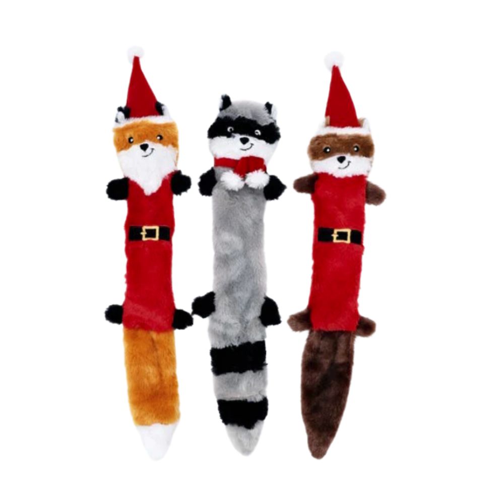 Upmarket Pets & Aquarium | ZippyPaws Holiday Skinny Peltz Large 3 Pack | Shop dog toys online
