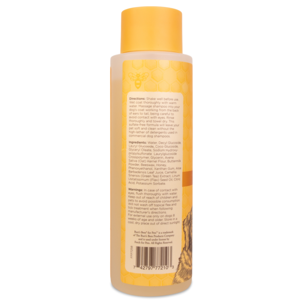 Burts Bees Oatmeal Dog Shampoo with Colloidal Oat Flour and Honey
