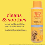 Burts Bees Tearless 2 in 1 Shampoo and Conditioner for Puppies with Buttermilk & Linseed Oil