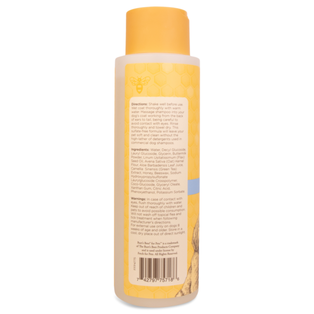Burts Bees Tearless 2 in 1 Shampoo and Conditioner for Puppies with Buttermilk & Linseed Oil