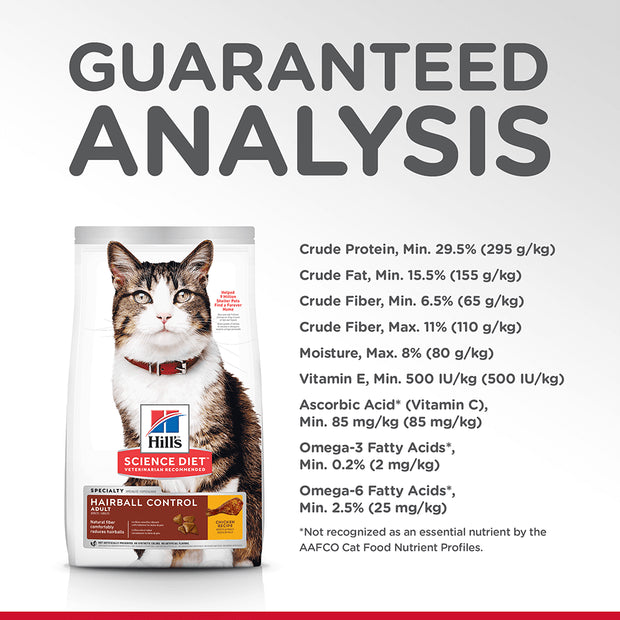 Hills Science Diet Cat Adult Hairball Control Dry Cat Food