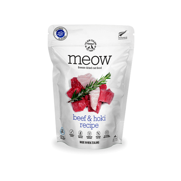 Meow Freeze Dried Beef & Hoki