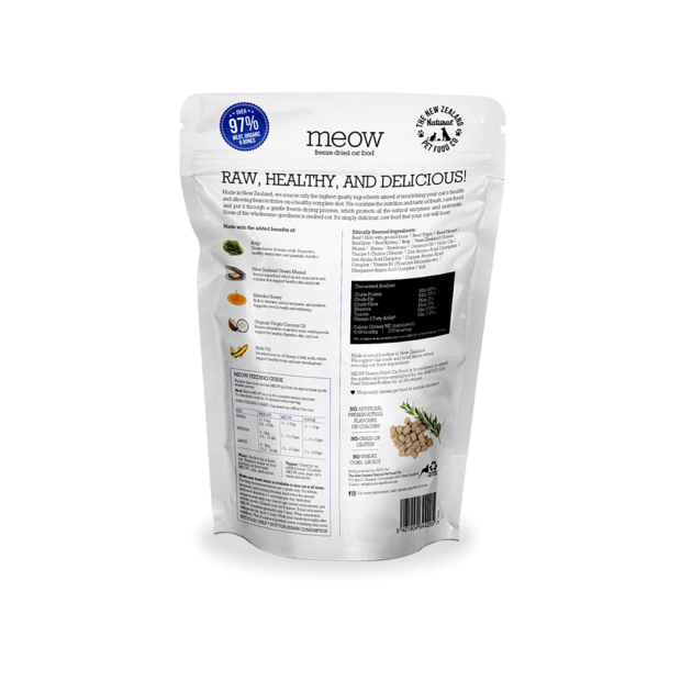 Meow Freeze Dried Beef & Hoki