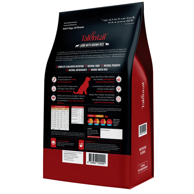 Talentail Lamb with Brown Rice 15kg