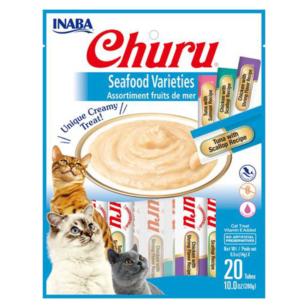 INABA Cat Churu Puree Seafood Varieties