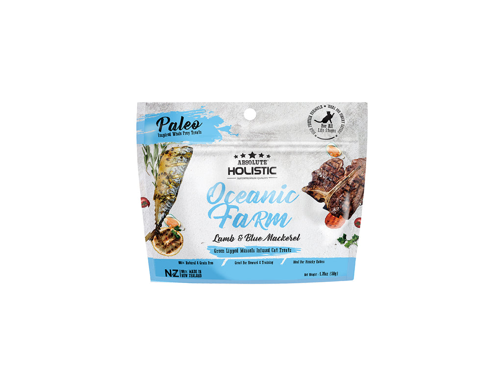 Absolute Holistic Air Dried Blue Mackerel And Lamb Cat Treat