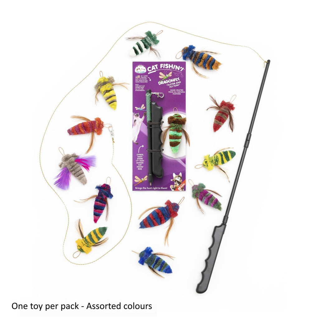 Cat Lures Cat Fishin Rod Teaser Cat Toy - Dragonfly