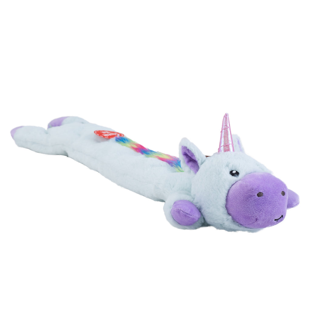 Charming Pet Longidudes Plush Squeaker Dog Toy - Unicorn