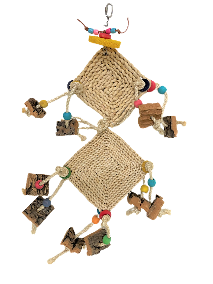 Env Pets Wooden Pieces Beads Straw Bird Toys