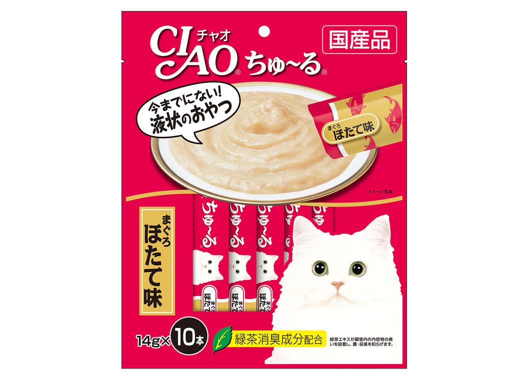 Ciao Churu Purée Cat Wet Treat - White Meat Tuna Scallop