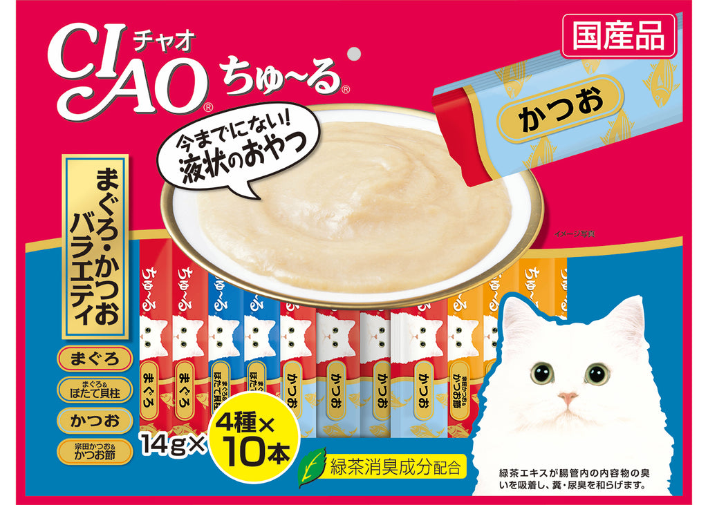 Ciao Churu Purée Cat Wet Treat - Tuna Bonito Variety