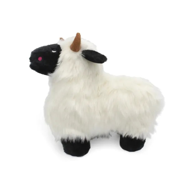 Zippy Paws Wooliez Plush Squeaker Dog Toy - Lettie the Lamb