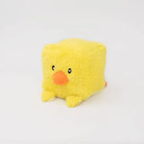 Zippy Paws Squeakie Blocks Plush Speaker Dog Toy - Duck