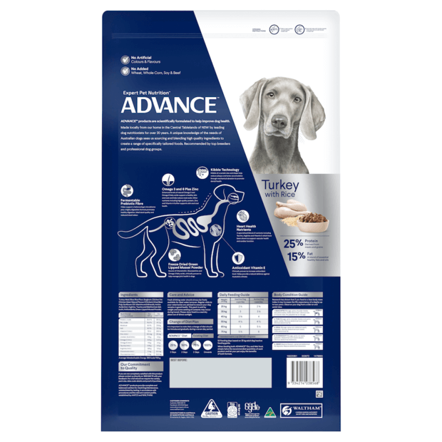 Advance Adult Dog Large Breed Turkey & Rice