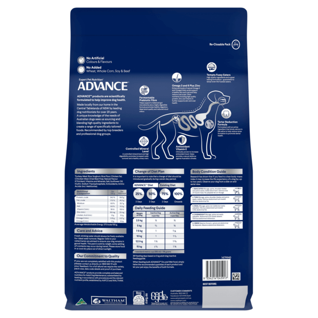 Advance Small/Toy Adult Dog Breed Turkey with Rice