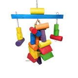 MyBestFriend Colourful Wooden Block Jumbo Bird Toy