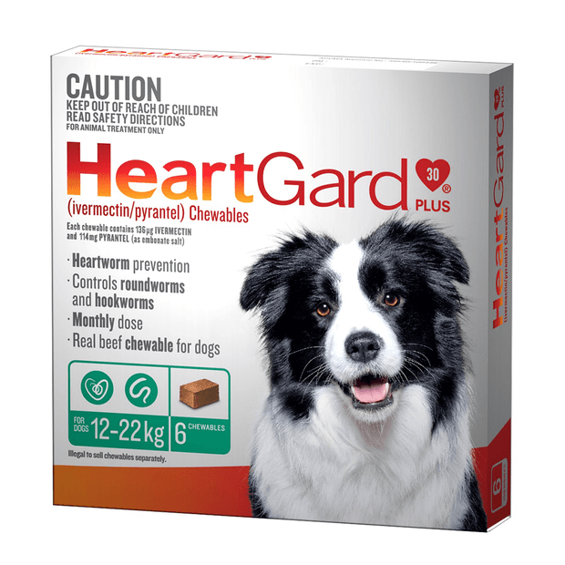HeartGard Plus Chews 12 - 22kg Green