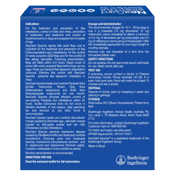 NexGard Spectra 15 - 30kg Purple