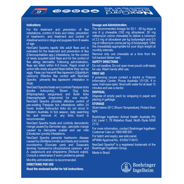 NexGard Spectra 30 - 60kg Red