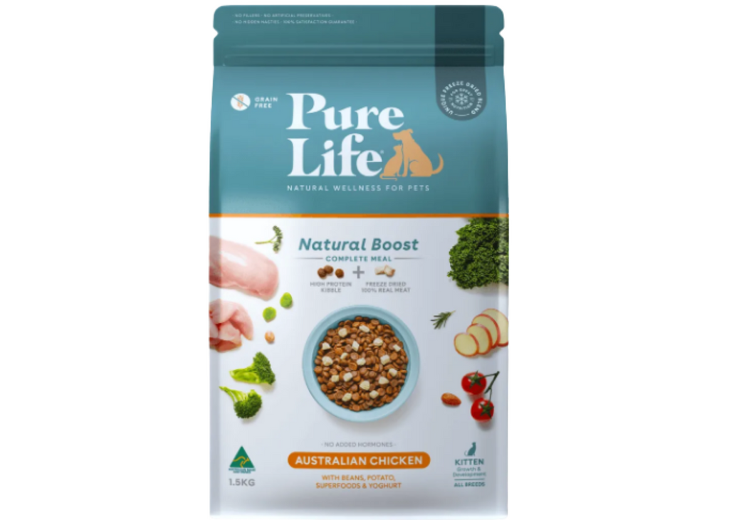 Pure Life Natural Boost Cat Kitten Chicken